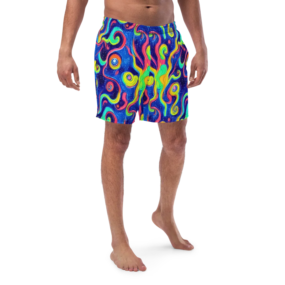 Celestial Ripple on Swim Trunks — Front