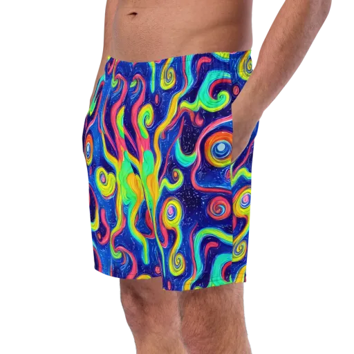 Celestial Ripple on a Swim Trunks