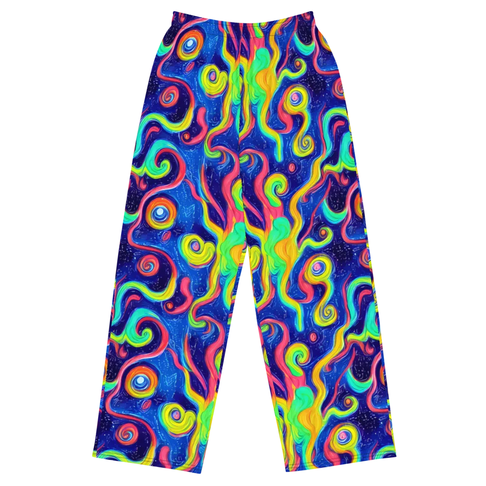 Celestial Ripple on Wide-Leg Pants — Front