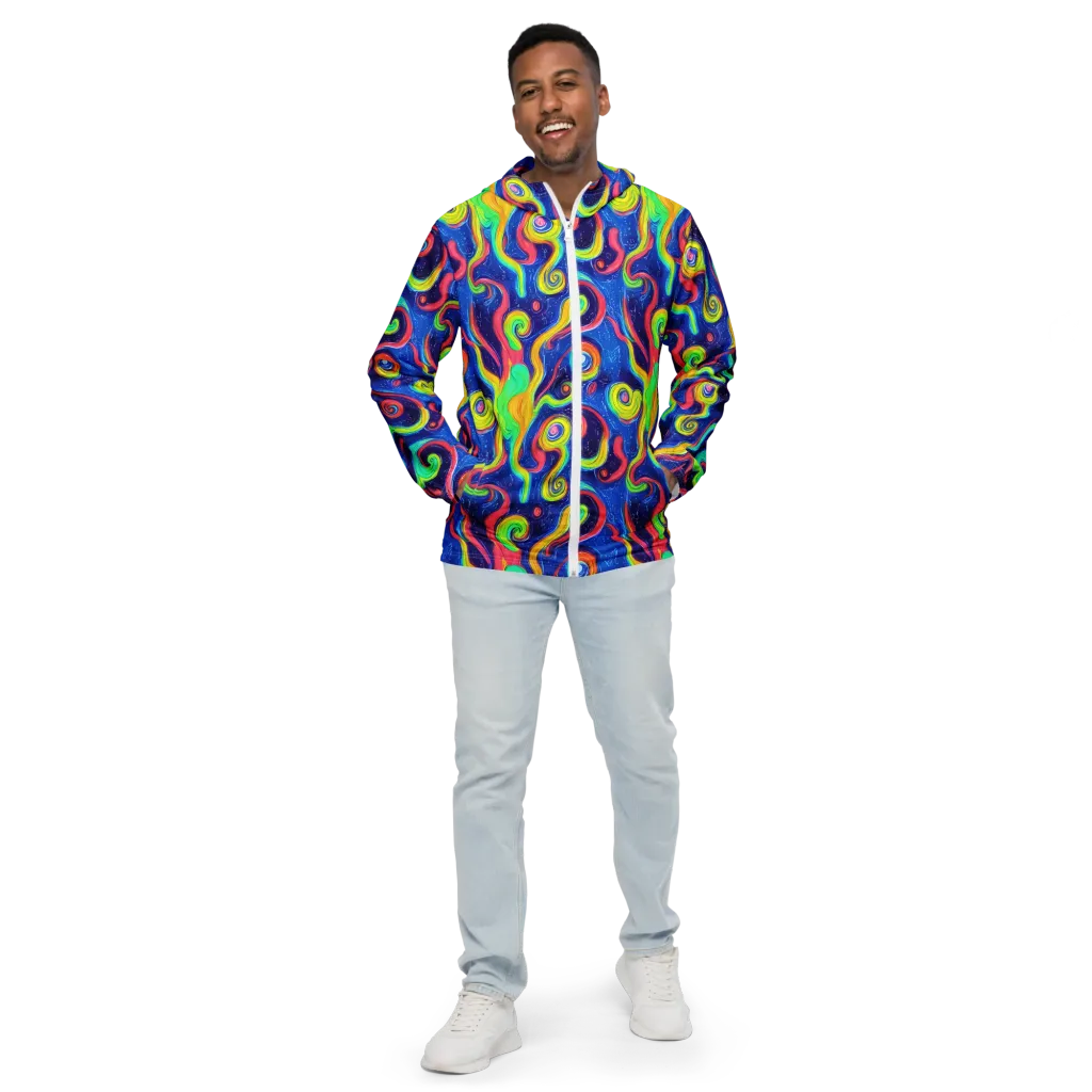 Celestial Ripple on Men's Windbreaker — Front