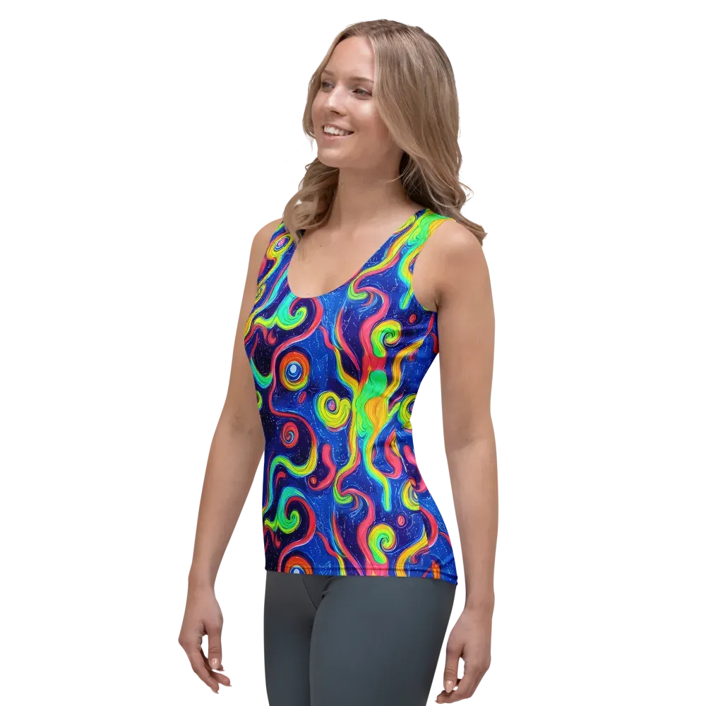 Celestial Ripple on Women's Tank Top — Left Front