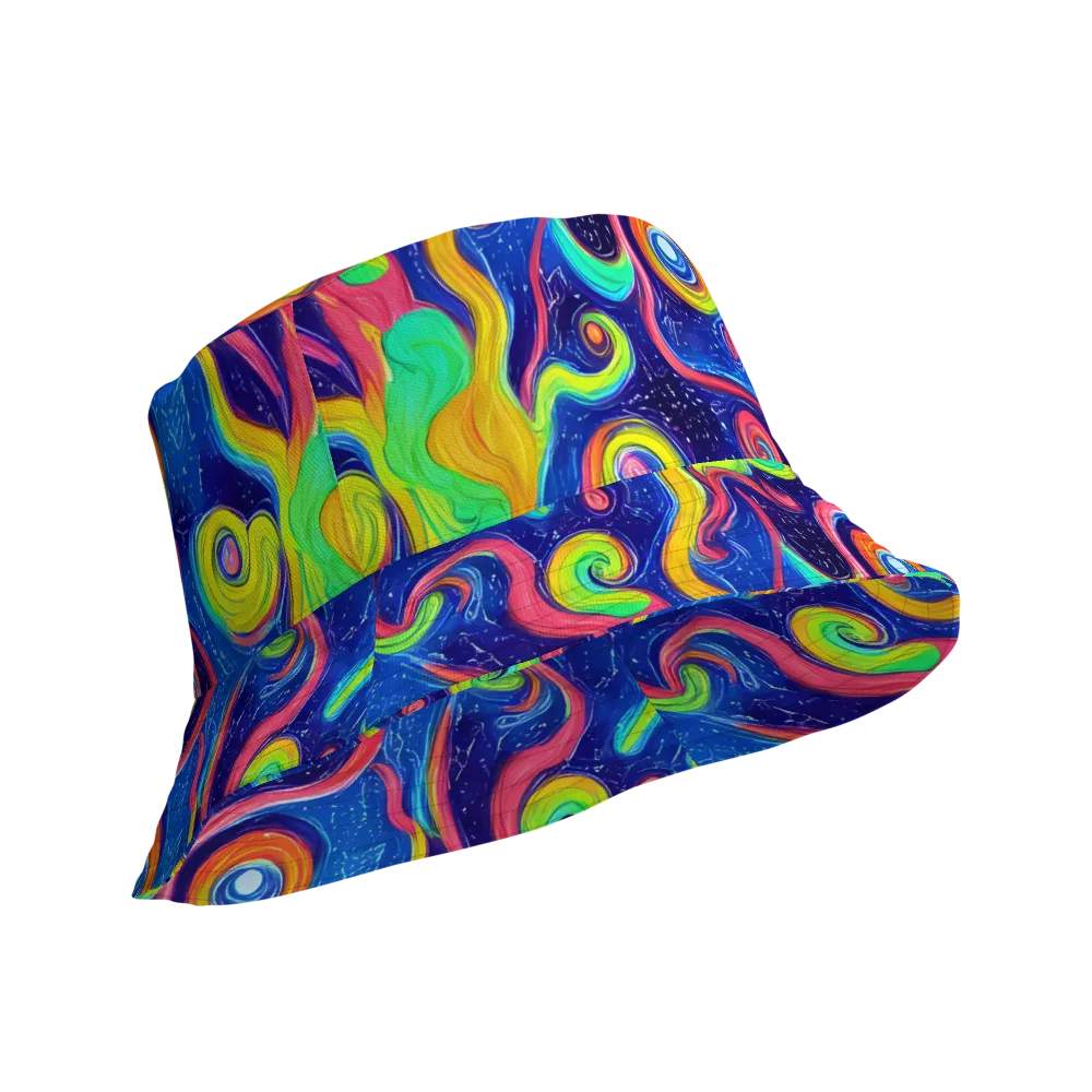 Celestial Ripple on Reversible Bucket Hat — Product details Outside