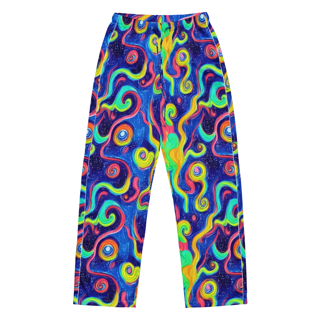 Celestial Ripple on Women's Pajama Pants — Front