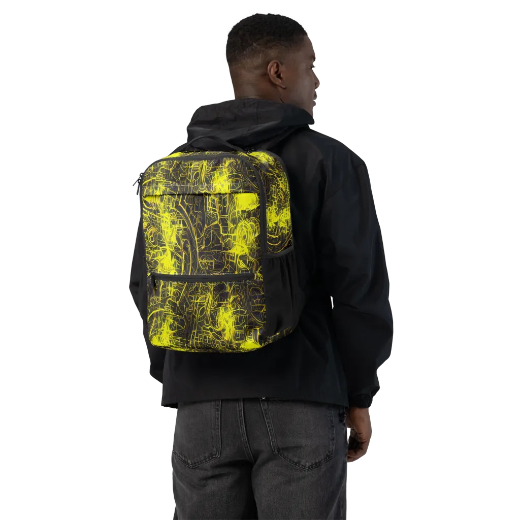 Acid Architecture on Utility Backpack — Back