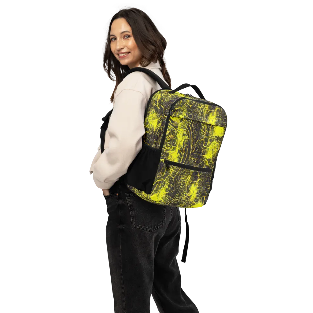 Acid Architecture on Utility Backpack — Back
