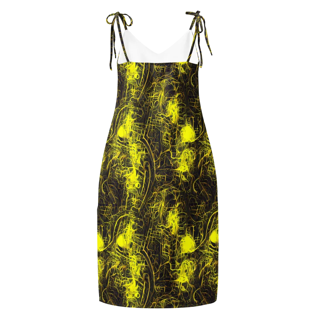 Acid Architecture on Slip Dress — Back