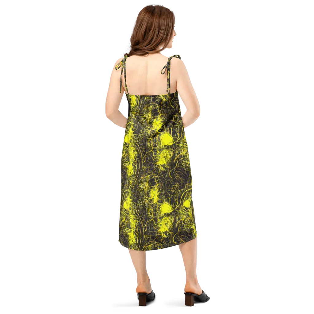 Acid Architecture on Slip Dress — Back