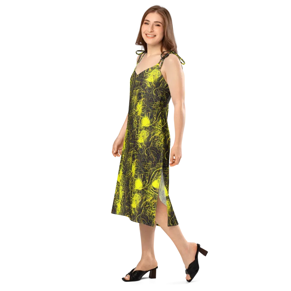 Acid Architecture on Slip Dress — Left Front
