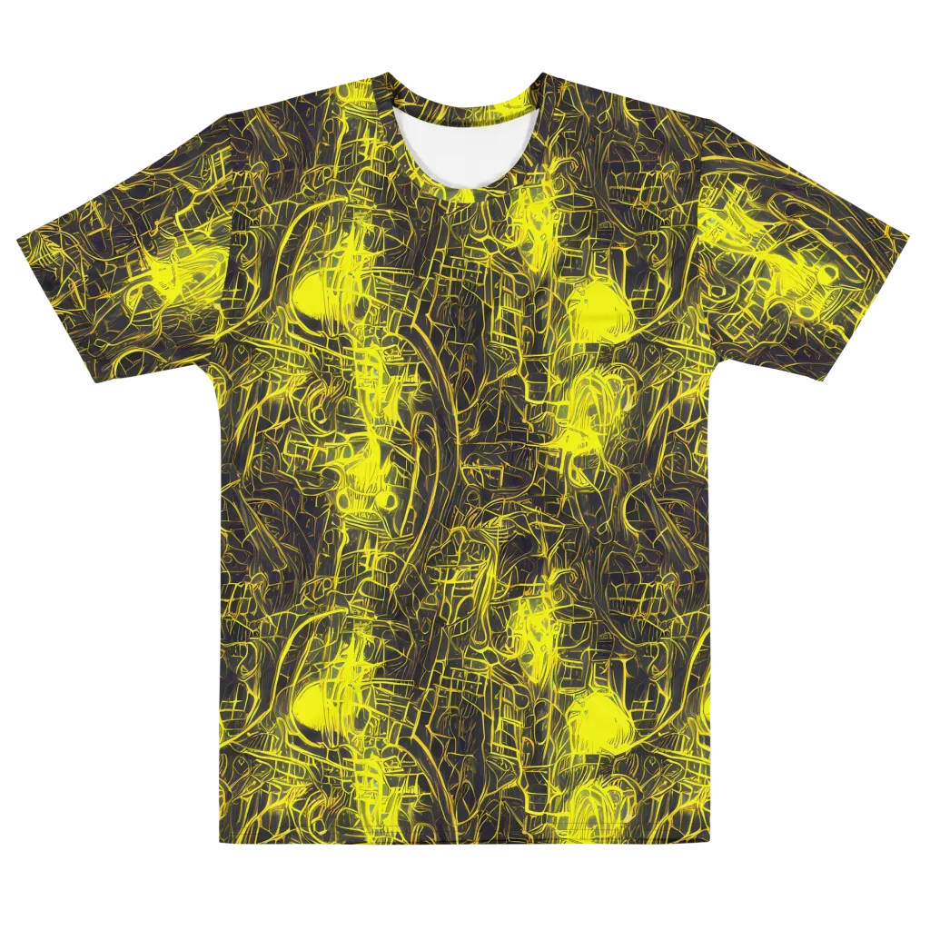 Acid Architecture on Men's Cotton Crew Neck T-Shirt — Front