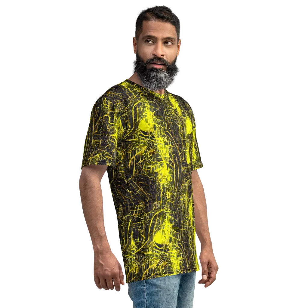Acid Architecture on Men's Crew Neck T-Shirt — Right