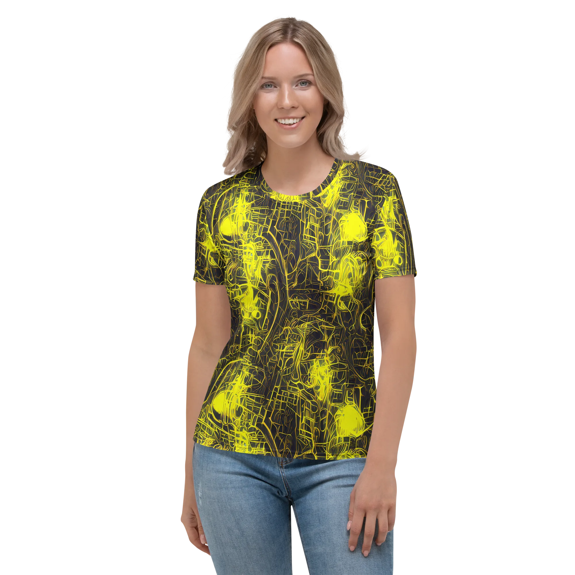 Acid Architecture on Women's Crew Neck T-Shirt — Front