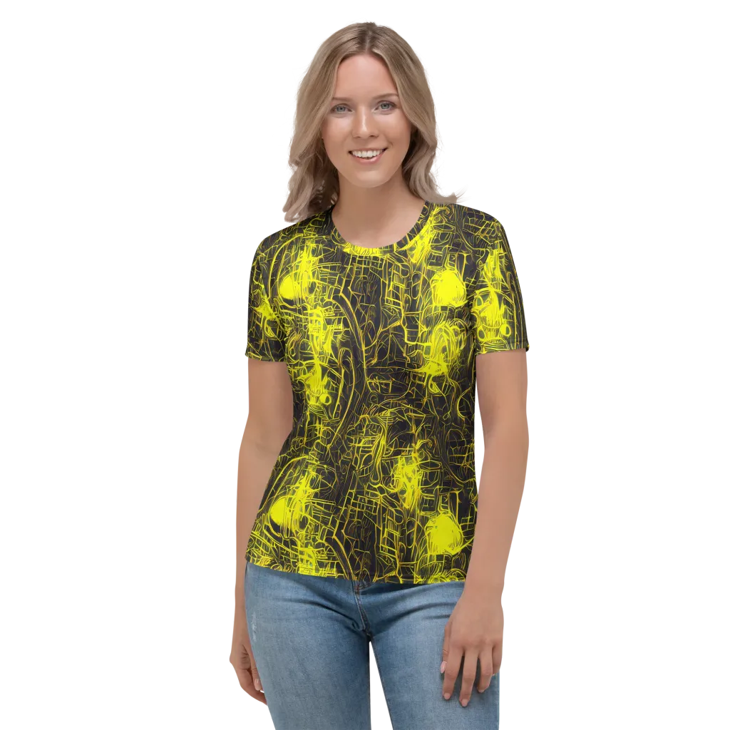 Acid Architecture on Women's Crew Neck T-Shirt — Front