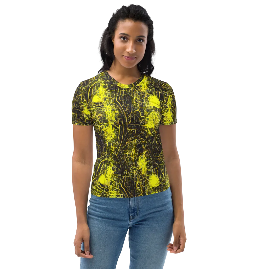 Acid Architecture on Women's Crew Neck T-Shirt — Front