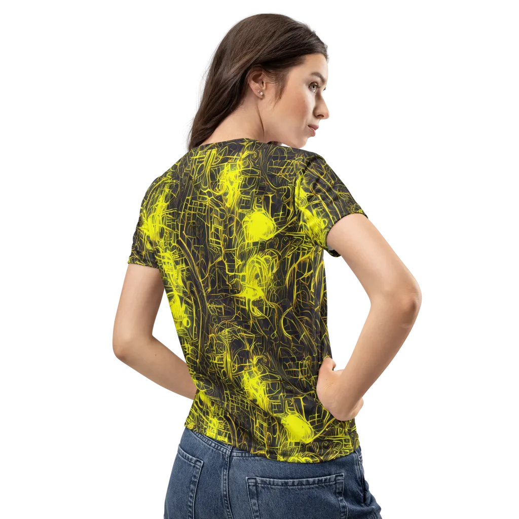 Acid Architecture on Women's Crew Neck T-Shirt — Back