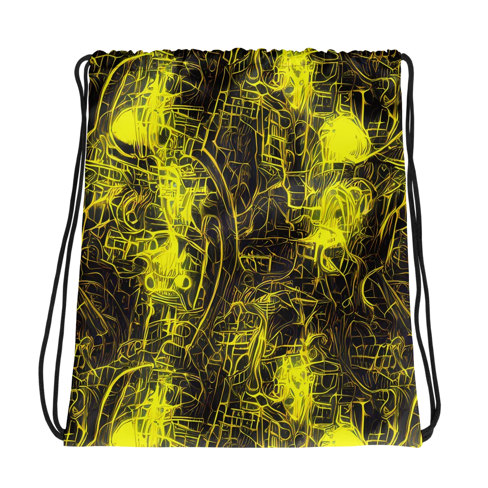 Acid Architecture on Drawstring Bag — Photo