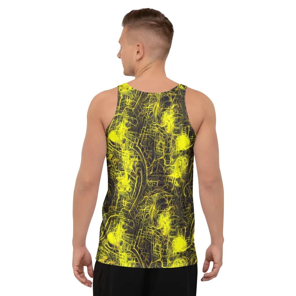 Acid Architecture on Men's Tank Top — Back
