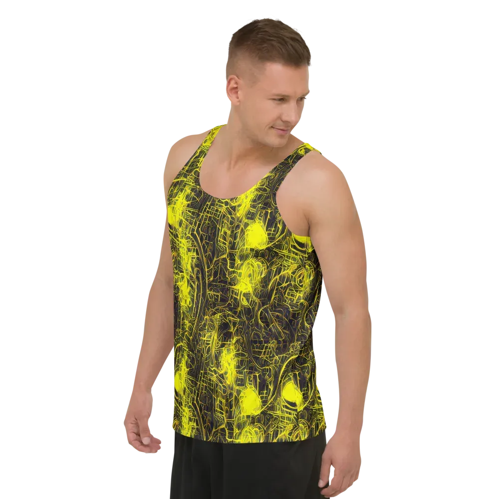 Acid Architecture on Men's Tank Top — Left Front