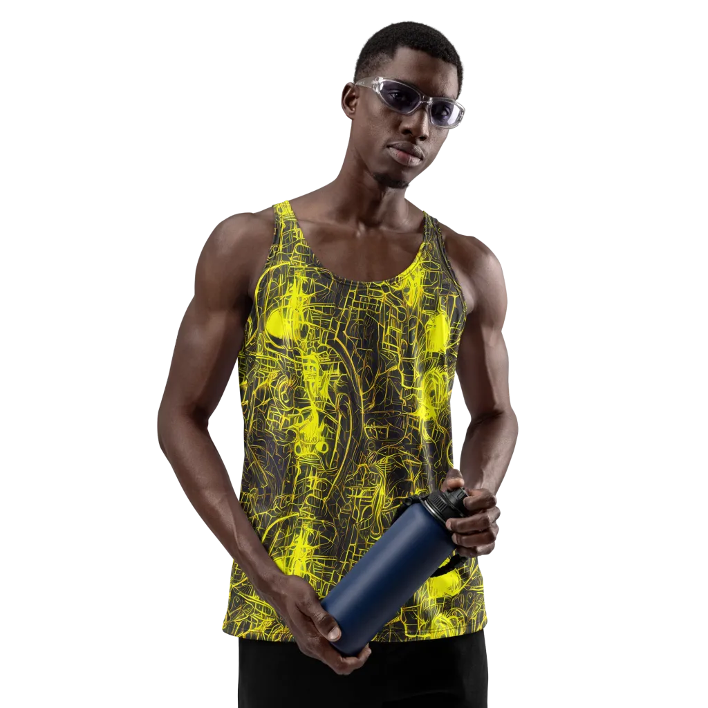 Acid Architecture on Men's Tank Top — Front
