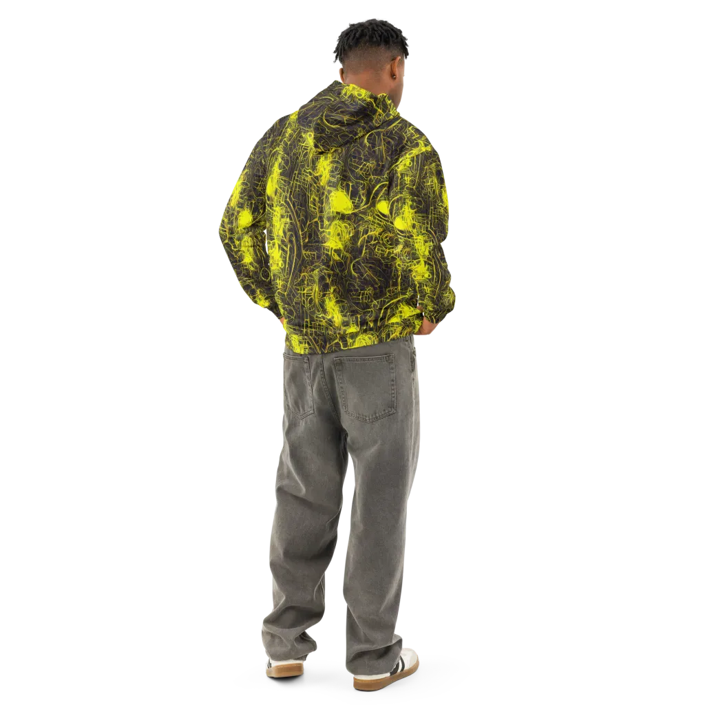Acid Architecture on Cotton Hoodie — Back
