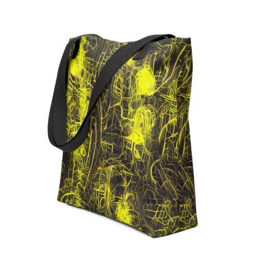 Acid Architecture on a Tote Bag