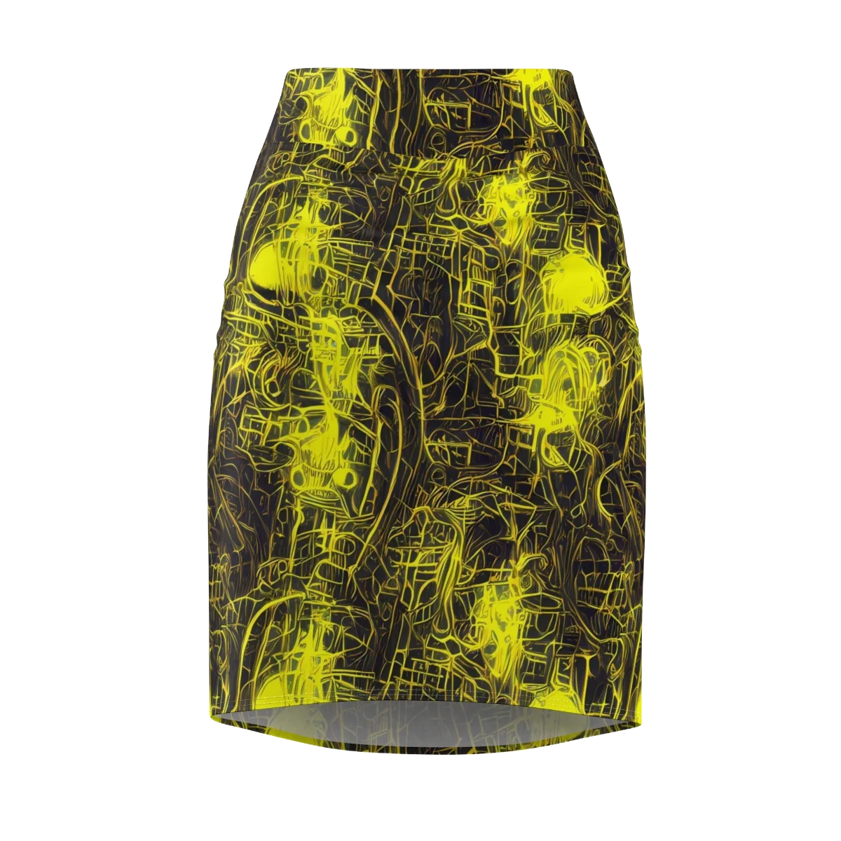 Acid Architecture on Pencil Skirt — Front