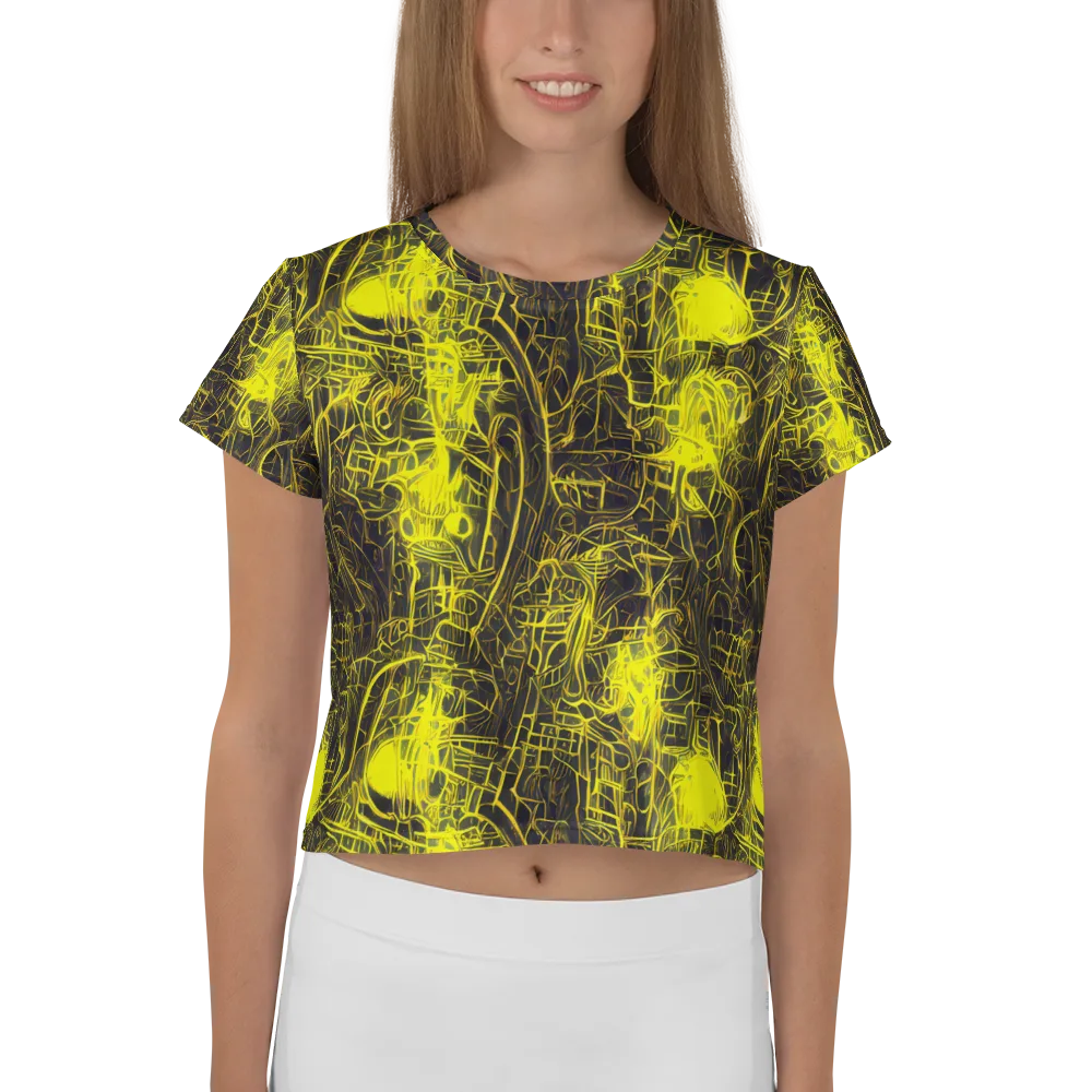 Acid Architecture on Crop Tee — Front