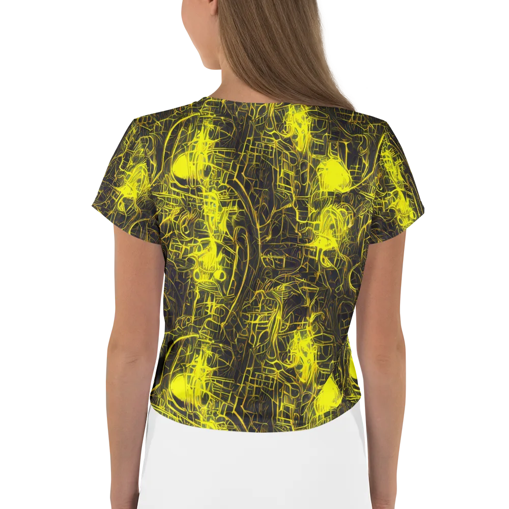 Acid Architecture on Crop Tee — Back