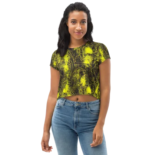 Acid Architecture on a Crop Tee