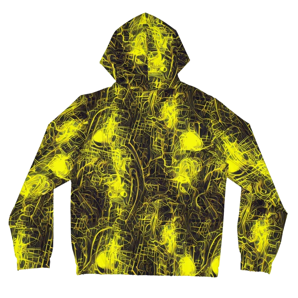 Acid Architecture on Women's Full-Zip Hoodie — Back