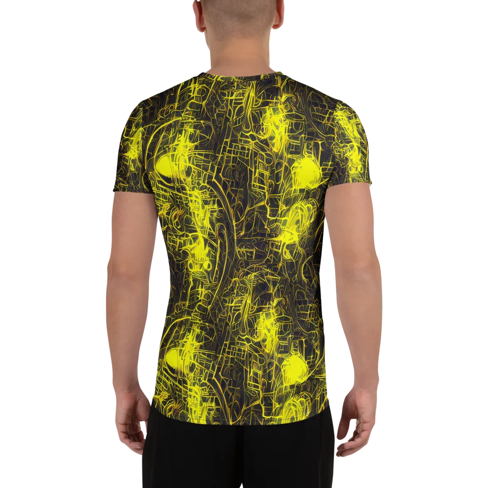 Acid Architecture on Men's Athletic T-Shirt — Back
