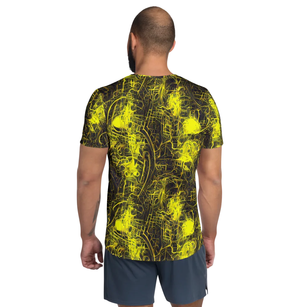 Acid Architecture on Men's Athletic T-Shirt — Back