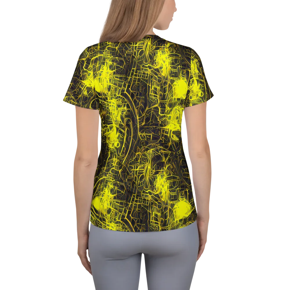Acid Architecture on Women's Athletic T-Shirt — Back