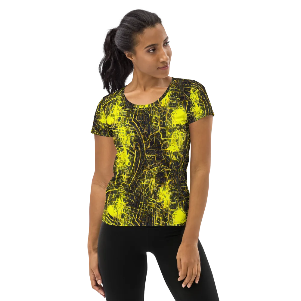 Acid Architecture on Women's Athletic T-Shirt — Front