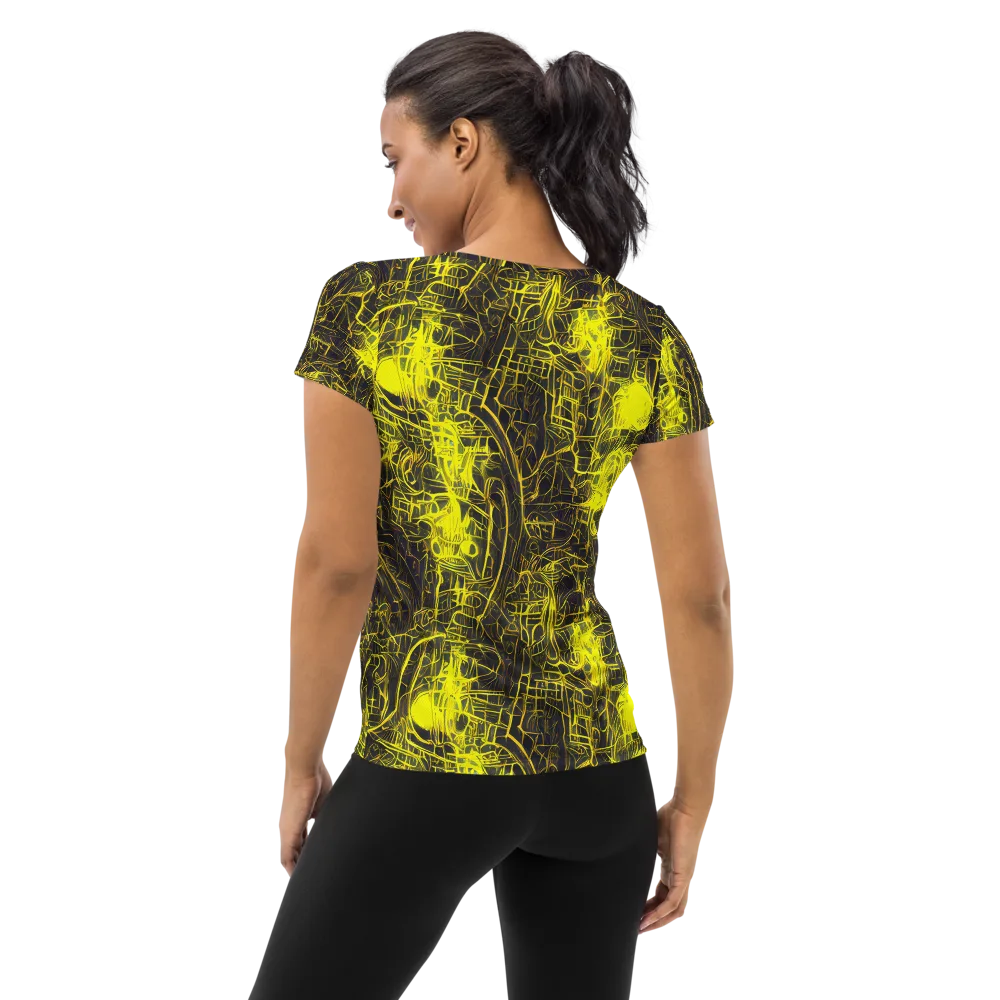 Acid Architecture on Women's Athletic T-Shirt — Back
