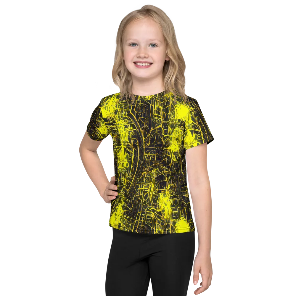 Acid Architecture on Kids Crew Neck T-Shirt — Front