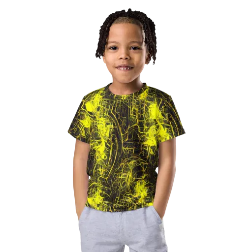 Acid Architecture on a Kids Crew Neck T-Shirt