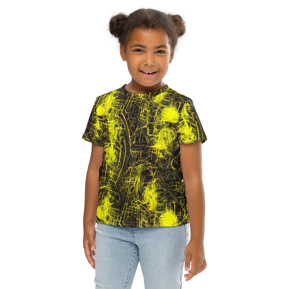 Acid Architecture on Kids Crew Neck T-Shirt — Front