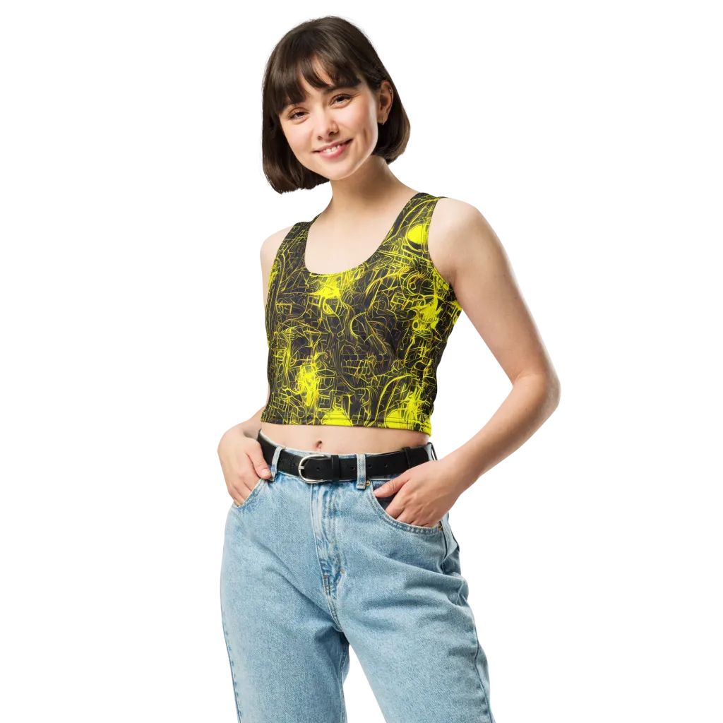 Acid Architecture on Crop Top — Front