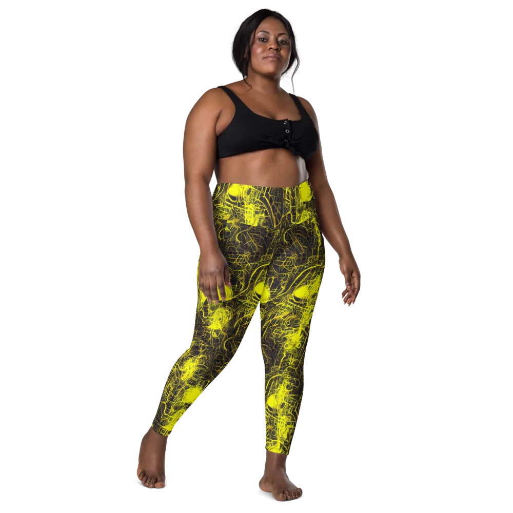 Acid Architecture on Leggings with Pockets — Front