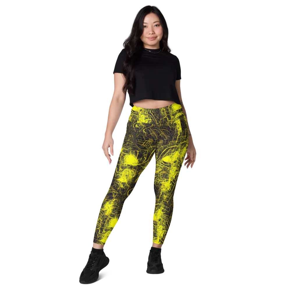 Acid Architecture on Leggings with Pockets — Front