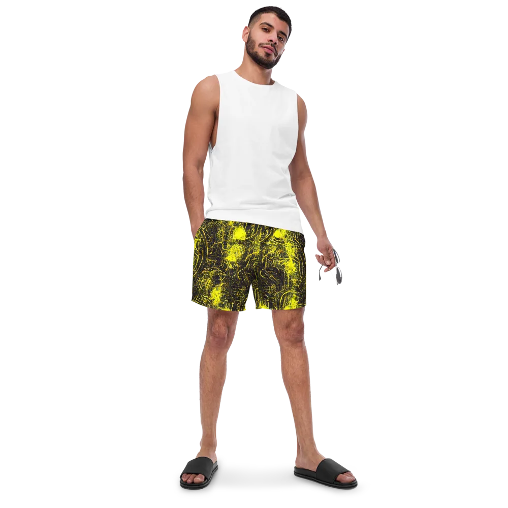 Acid Architecture on Swim Trunks — Front