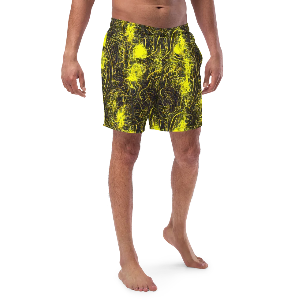 Acid Architecture on Swim Trunks — Front