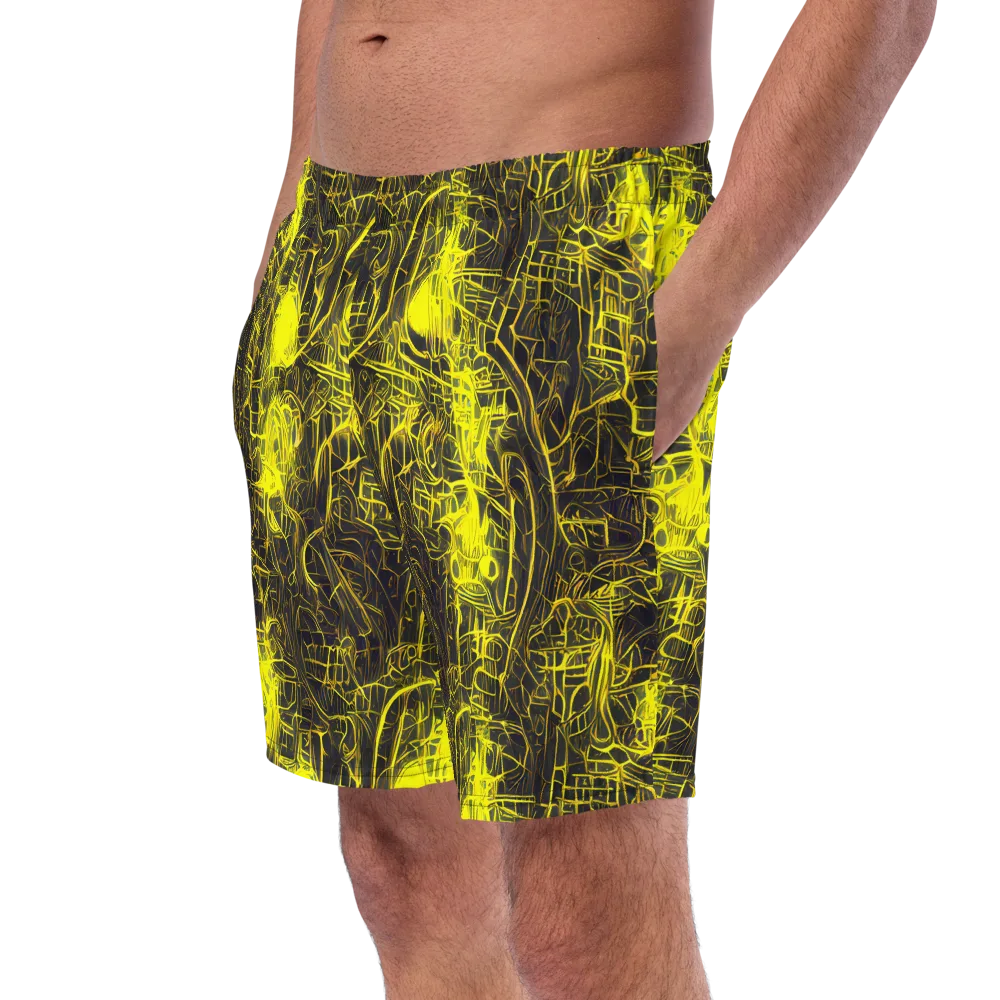 Acid Architecture on Swim Trunks — Left Front