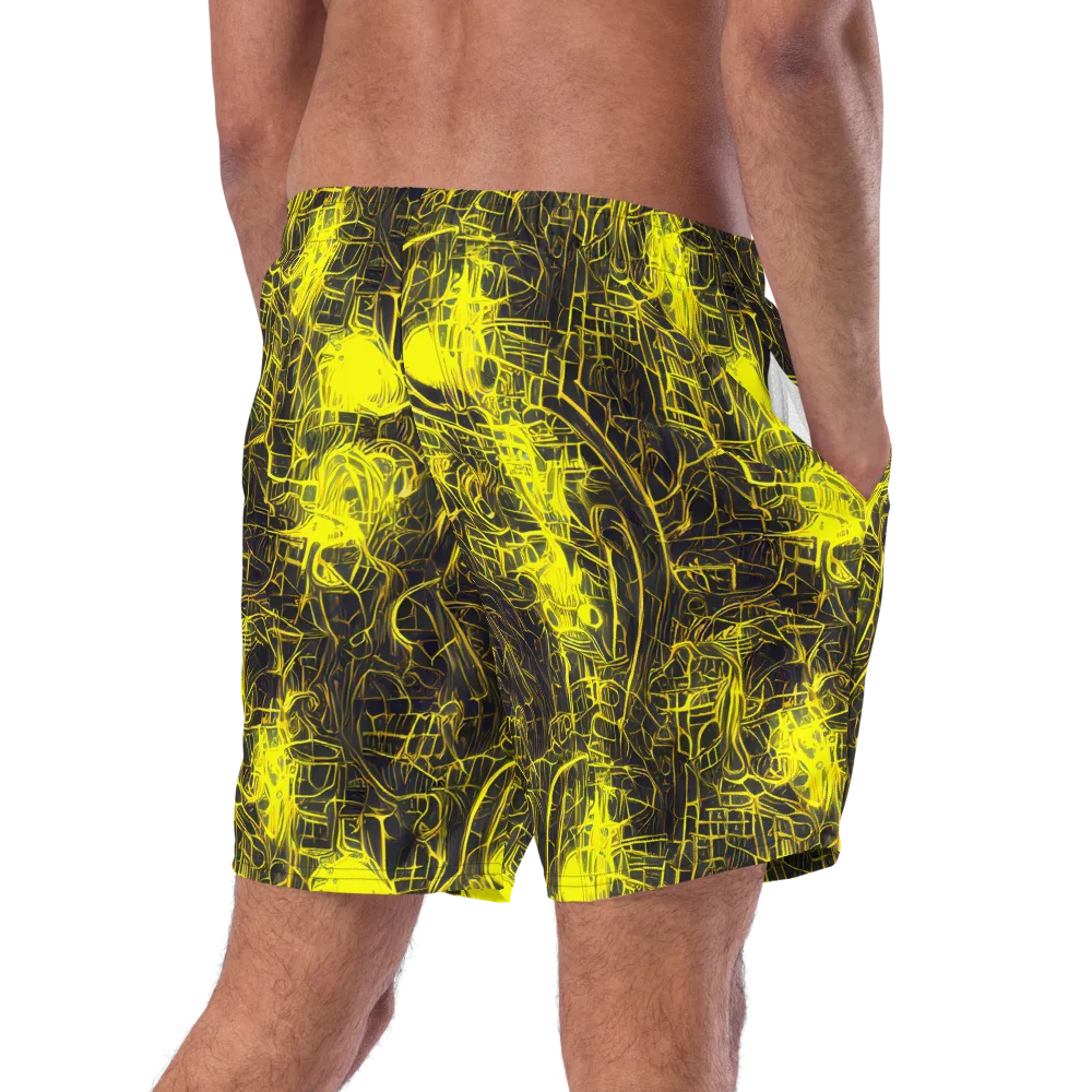 Acid Architecture on Swim Trunks — Right Back
