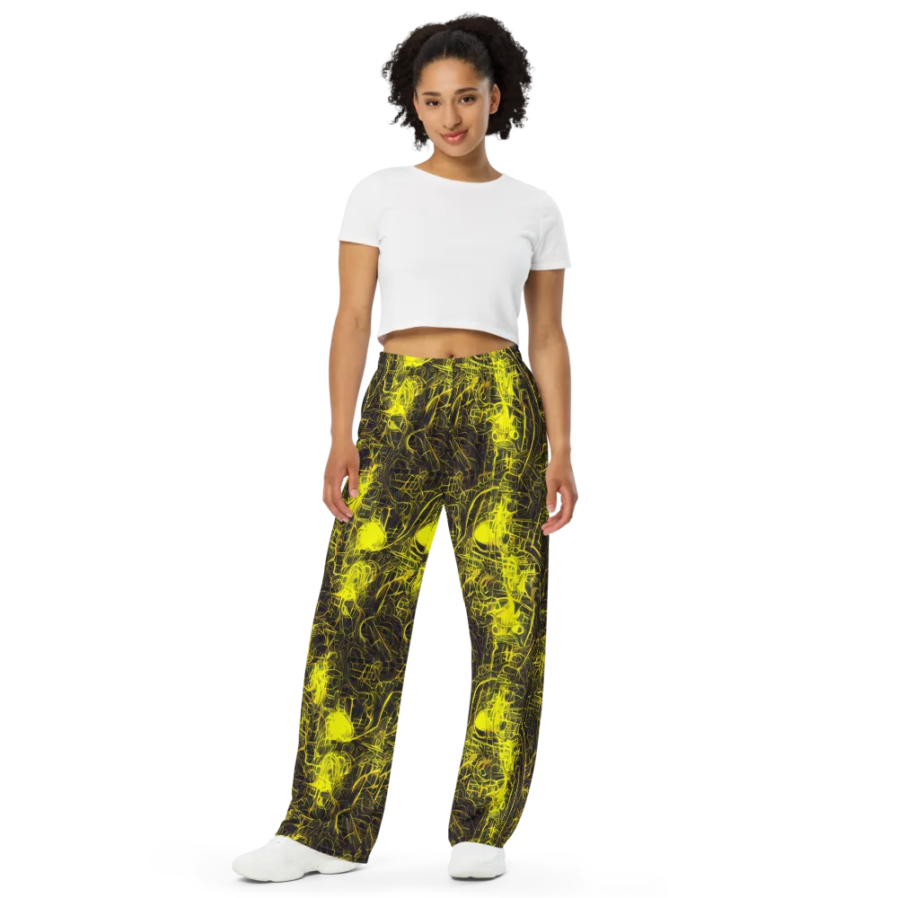 Acid Architecture on Wide-Leg Pants — Front