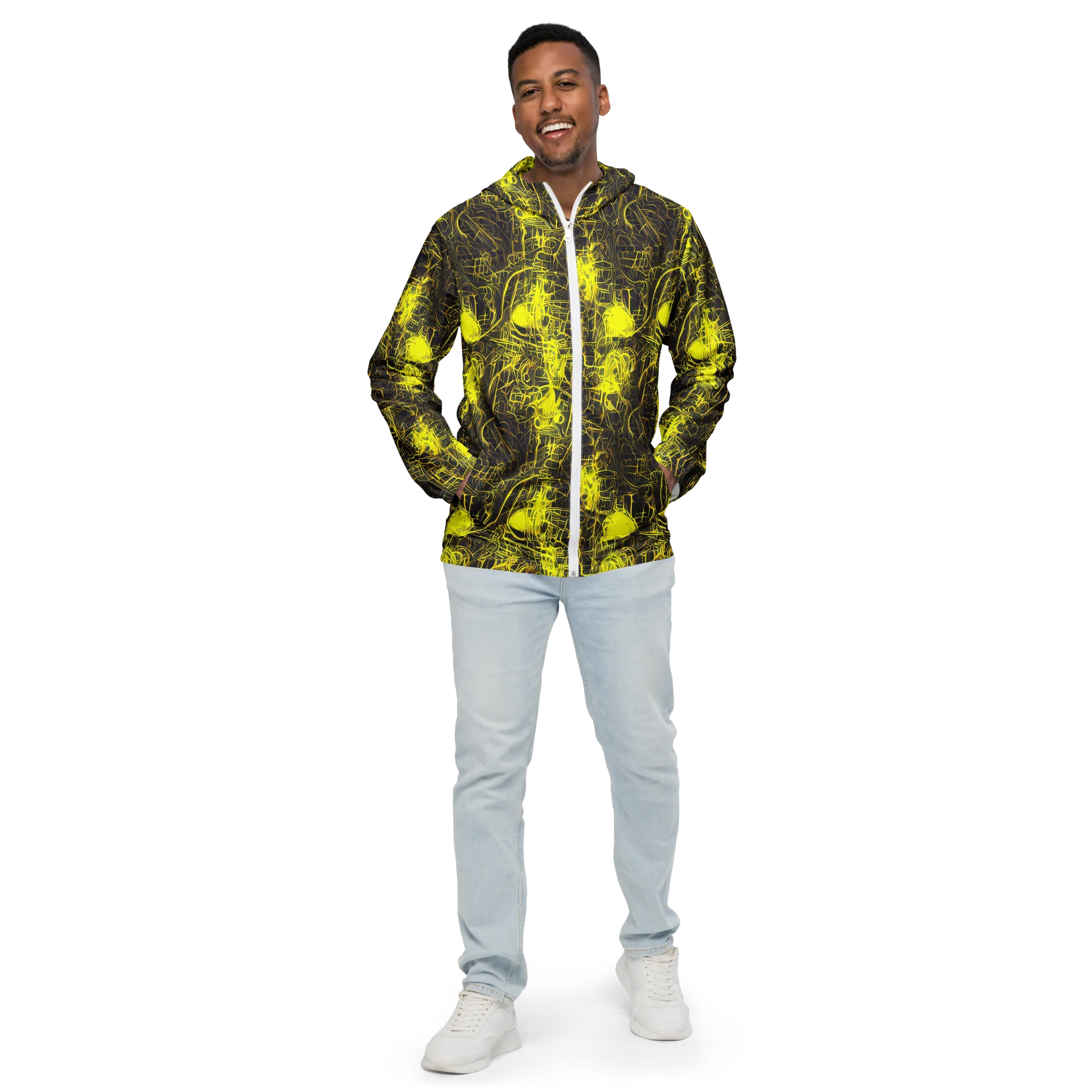 Acid Architecture on Men's Windbreaker — Front