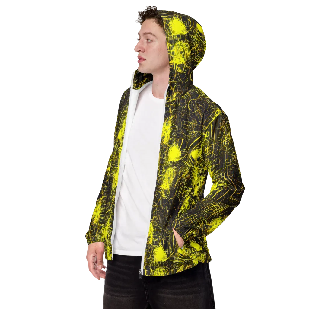 Acid Architecture on Men's Windbreaker — Left Front