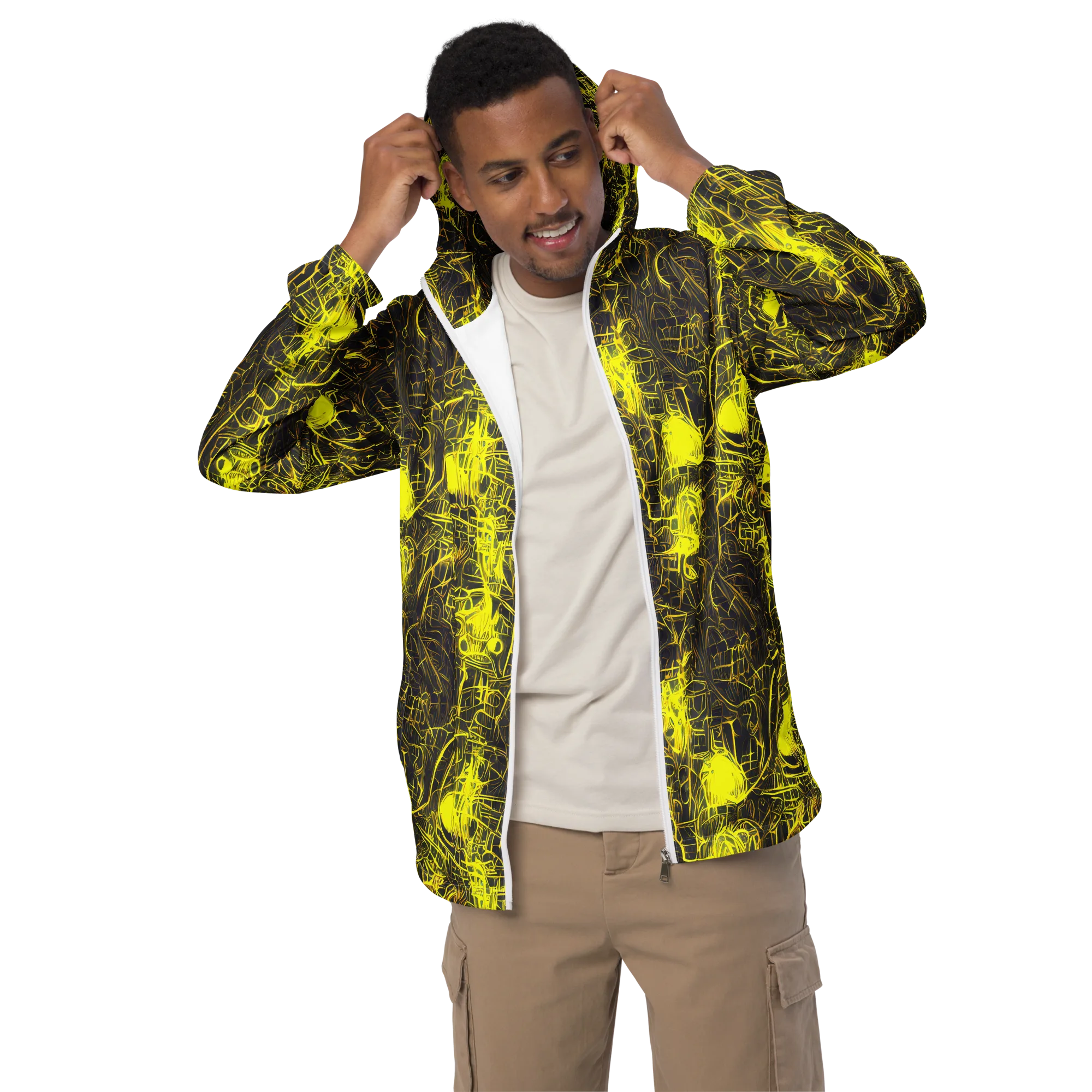 Acid Architecture on Men's Windbreaker — Front