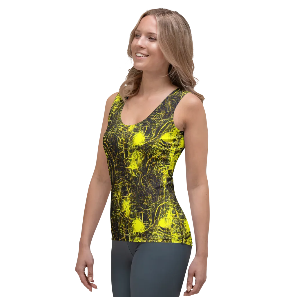 Acid Architecture on Women's Tank Top — Left Front