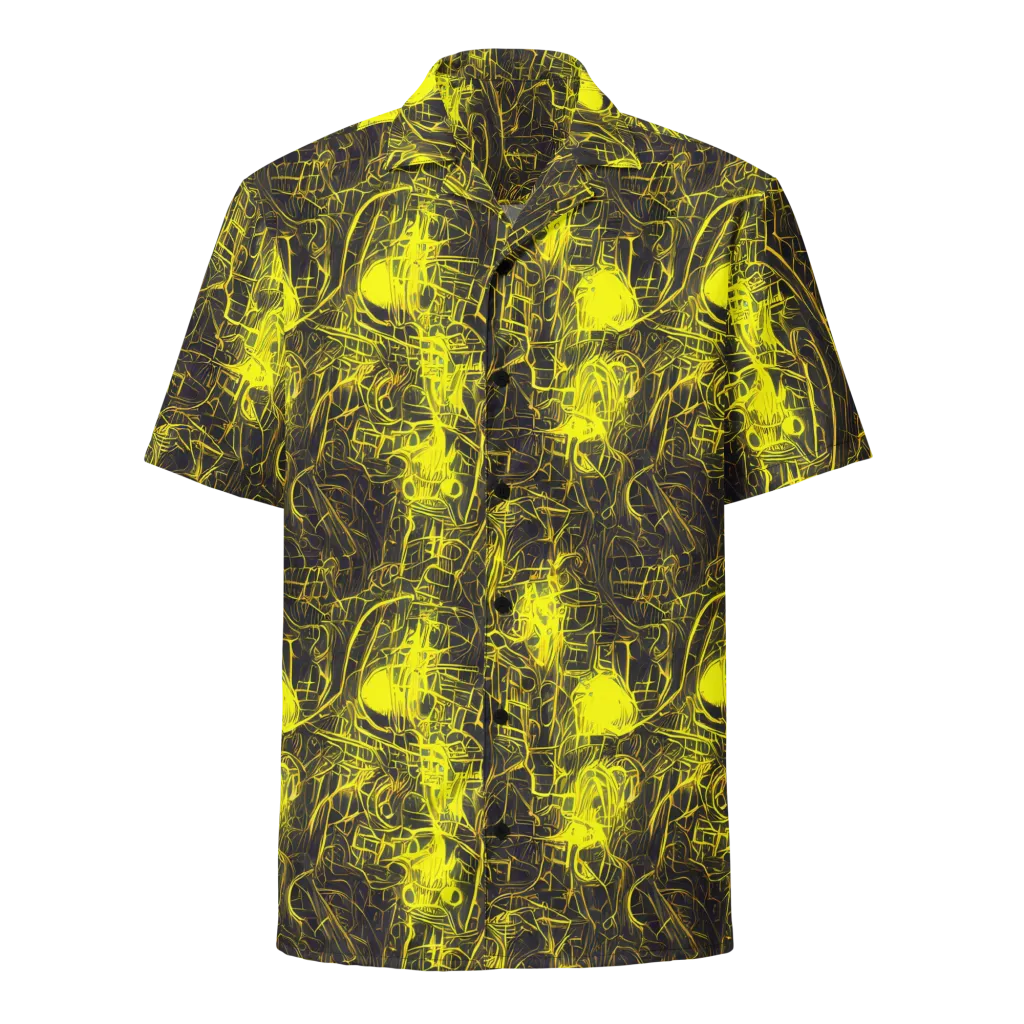 Acid Architecture on Button Shirt — Front